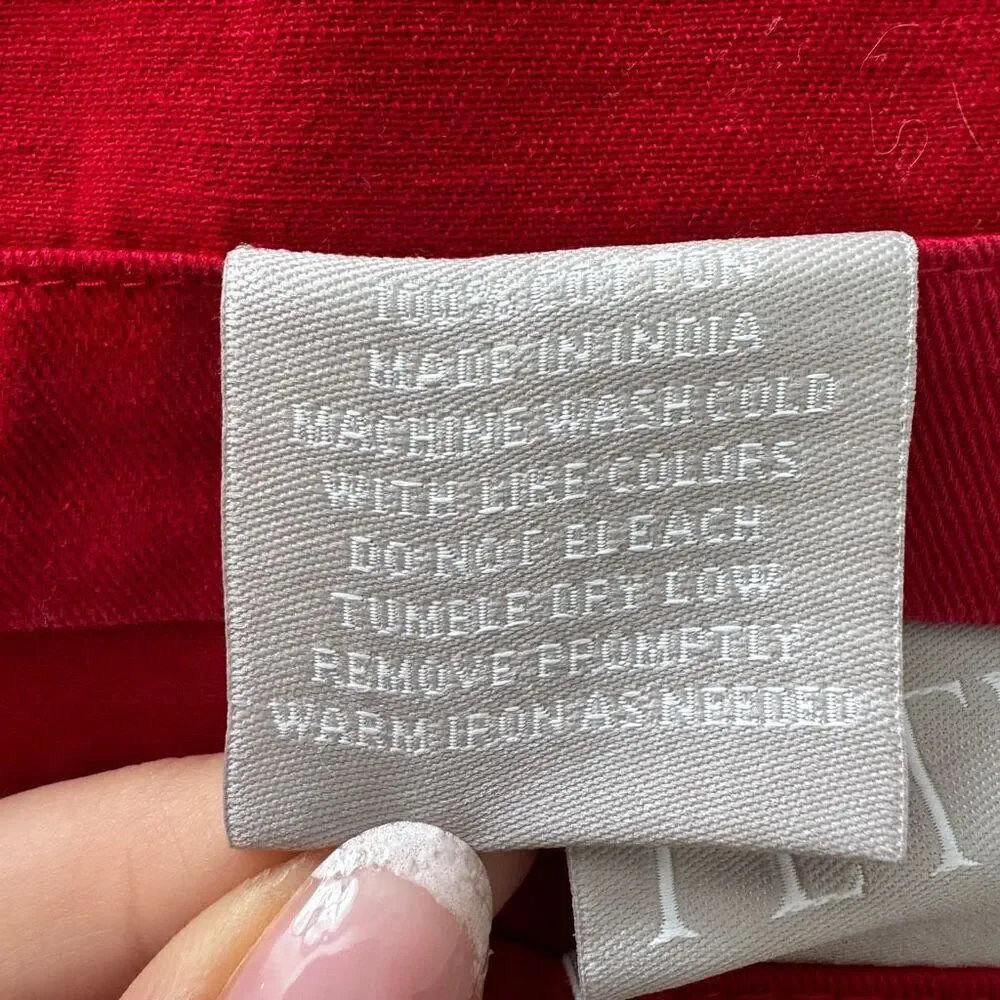Fete Buffet Napkins Red Cotton 2 Pieces